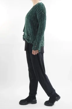 Laundry B Cobain Ladder Knit Top Forest -Kenn Shop laundry b cobain ladder knit bottle green03.jpg