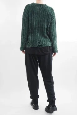 Laundry B Cobain Ladder Knit Top Forest -Kenn Shop laundry b cobain ladder knit bottle green04.jpg