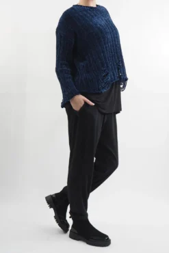 Kenn Shop -Kenn Shop laundry b cobain ladder knit navy02.jpg