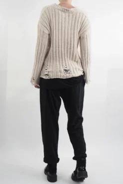 Laundry B Cobain Ladder Knit Top Oyster -Kenn Shop laundry b cobain ladder knit stone04.jpg