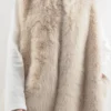 Laundry B Courchevel Faux Fur Gilet Stone