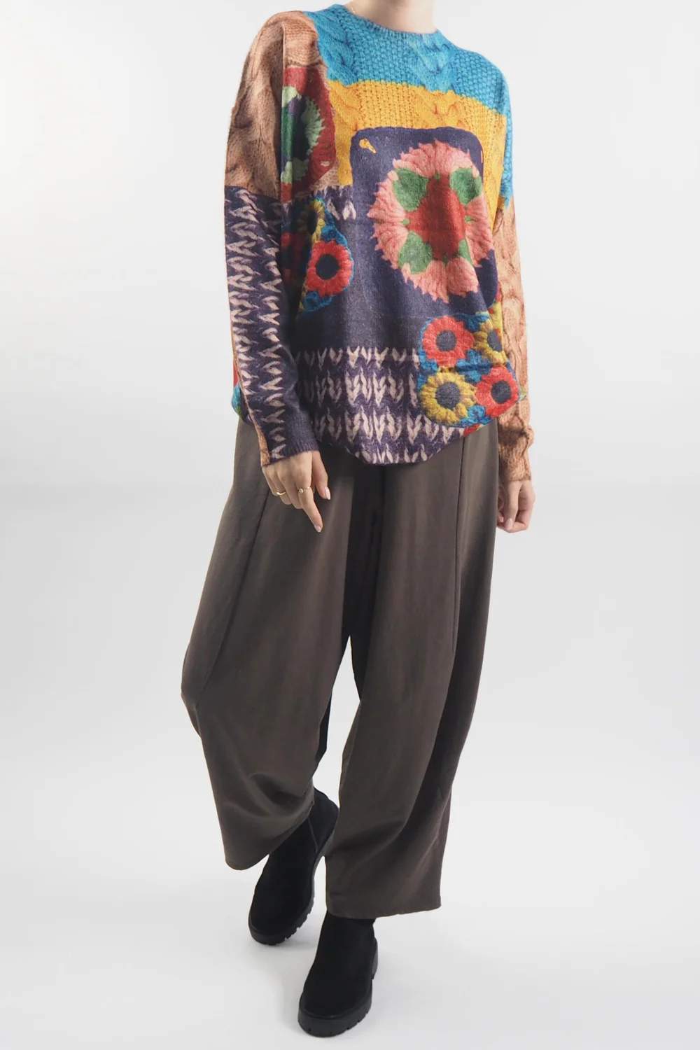 Laundry B Folk Digital Soft Knit Top 1 Laundry B Folk Digital Soft Knit Top