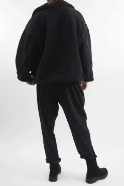 Laundry B Mara Teddy Bear Jacket Black -Kenn Shop laundry b mara teddy bear jacket black 4.jpg