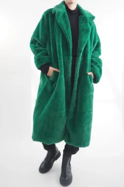 Laundry B Mara Teddy Coat Emerald