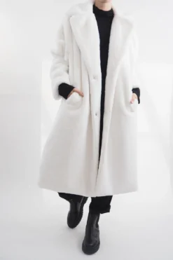 Laundry B Mara Teddy Coat Winter White