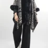 Laundry B Navajo Faux Fur Jacket Black