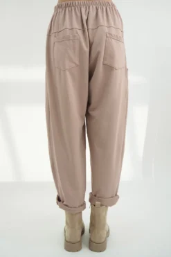 Made In Italy Apres Flat Front Pleat Jogger Antique Rose -Kenn Shop made in italy apres flat front pleat jogger antique rose03.jpg