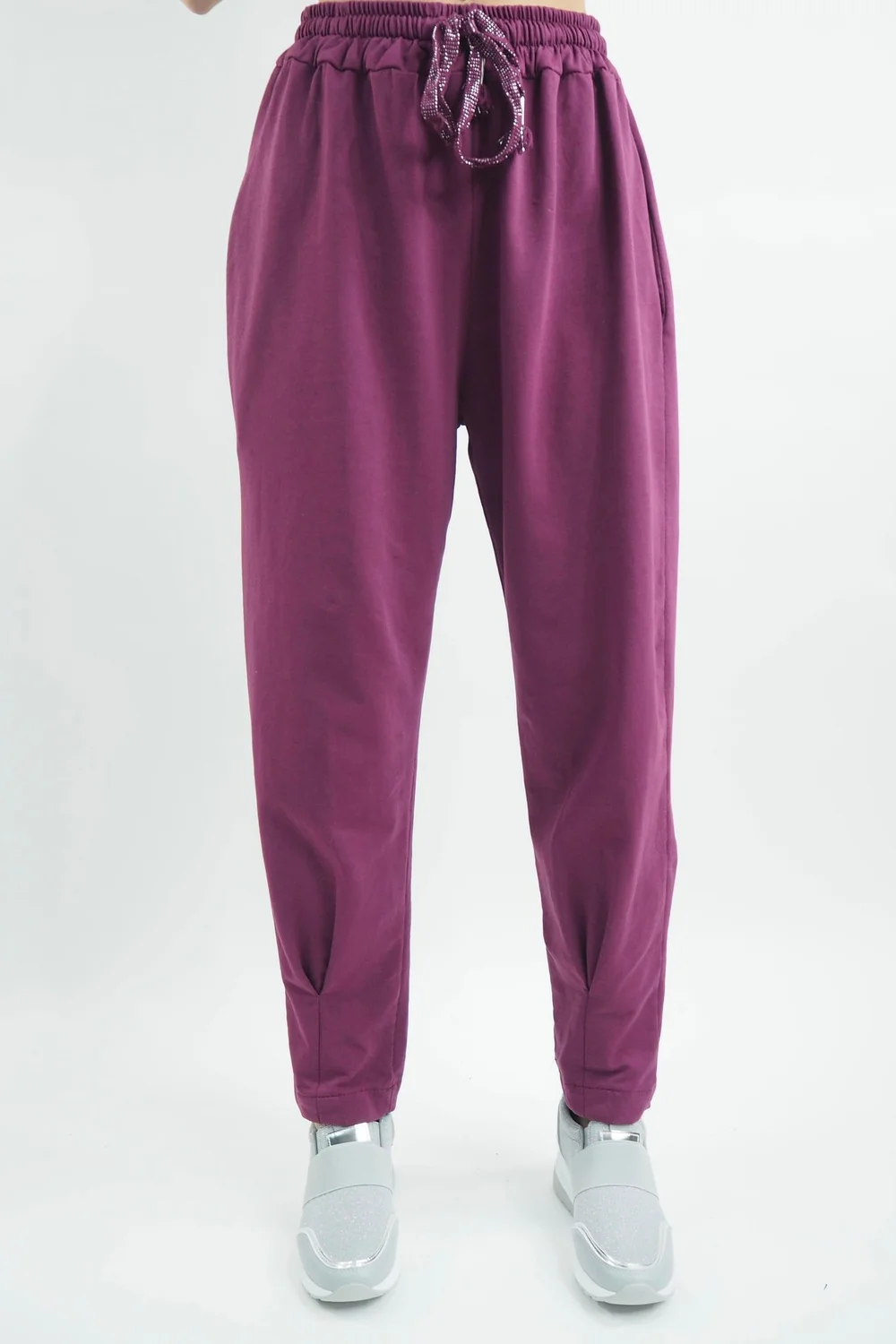 Made In Italy Apres Skinny Dart Jogger Plum 1 Made In Italy Apres Skinny Dart Jogger Plum