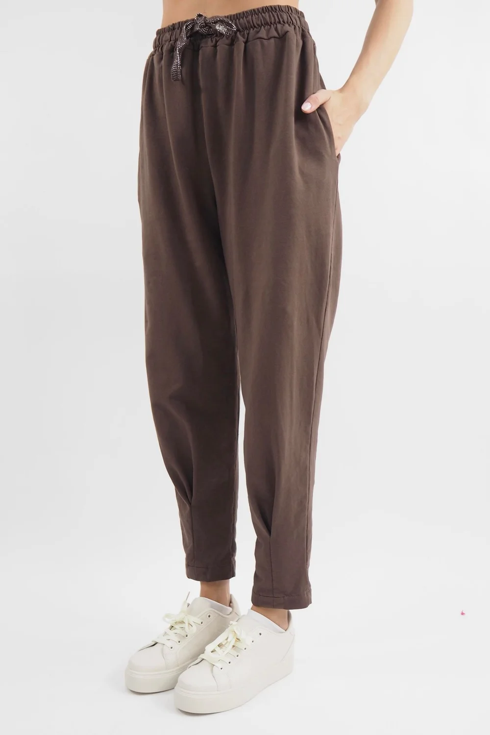 Made In Italy Apres Skinny Dart Jogger Truffle 4 Made In Italy Apres Skinny Dart Jogger Truffle - Image 4