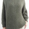 Made In Italy Arlo Basket Knit Top Khaki