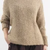 Made In Italy Arlo Basket Knit Top Toast