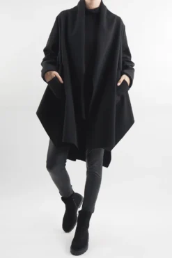 Made In Italy Belgravia Waterfall Swing Jacket Black -Kenn Shop made in italy belgravia waterfall swing jacket black5.jpg