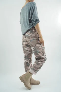 Made In Italy Camo Classic Magic Trouser Antique Blush Pink -Kenn Shop made in italy camo classic magic trouser antique blush05.jpg