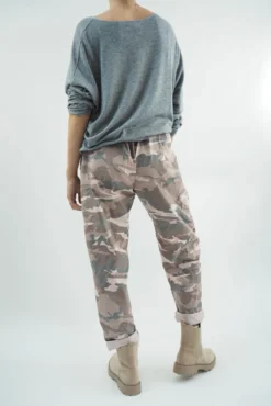 Made In Italy Camo Classic Magic Trouser Antique Blush Pink -Kenn Shop made in italy camo classic magic trouser antique blush06.jpg