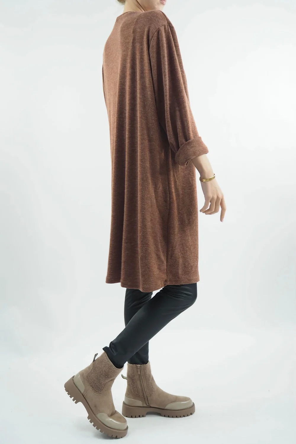 Made In Italy Chalet 2 Became 1 Dress Cognac 2 Made In Italy Chalet 2 Became 1 Dress Cognac - Image 2