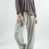 Made In Italy Classic Super Soft Fine Knit Top Hot Chocolate
