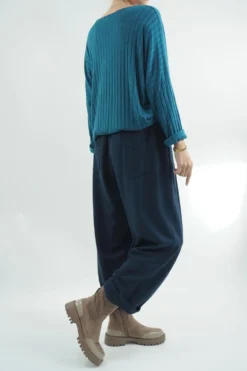 Kenn Shop -Kenn Shop made in italy classic super soft ribbed fine knit prussian02.jpg