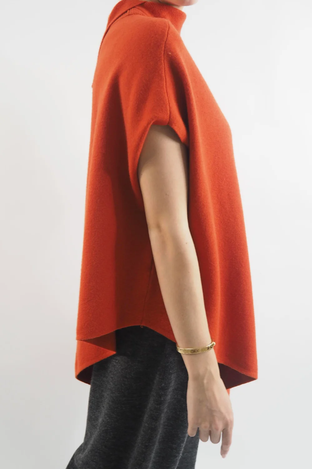 Made In Italy Conrad Tilt Knit Top Ginger 2 Made In Italy Conrad Tilt Knit Top Ginger - Image 2