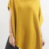 Made In Italy Conrad Tilt Knit Top Ochre