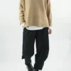 Made In Italy Conrad Turtle Ribby Knit Top Camel
