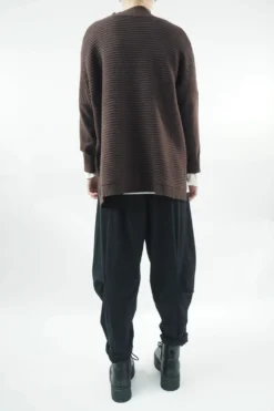 Made In Italy Conrad Turtle Ribby Knit Top Umber -Kenn Shop made in italy conrad turtle ribby knit umber03.jpg