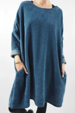 Made In Italy Dusk Sac Tunic Airforce -Kenn Shop made in italy dusk sac tunic airforce 4.jpg