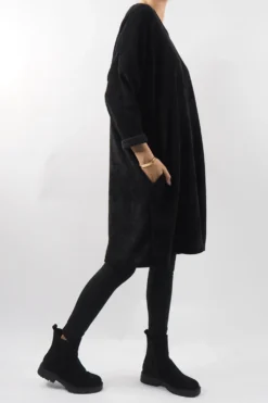 Made In Italy Dusk Sac Tunic Black *