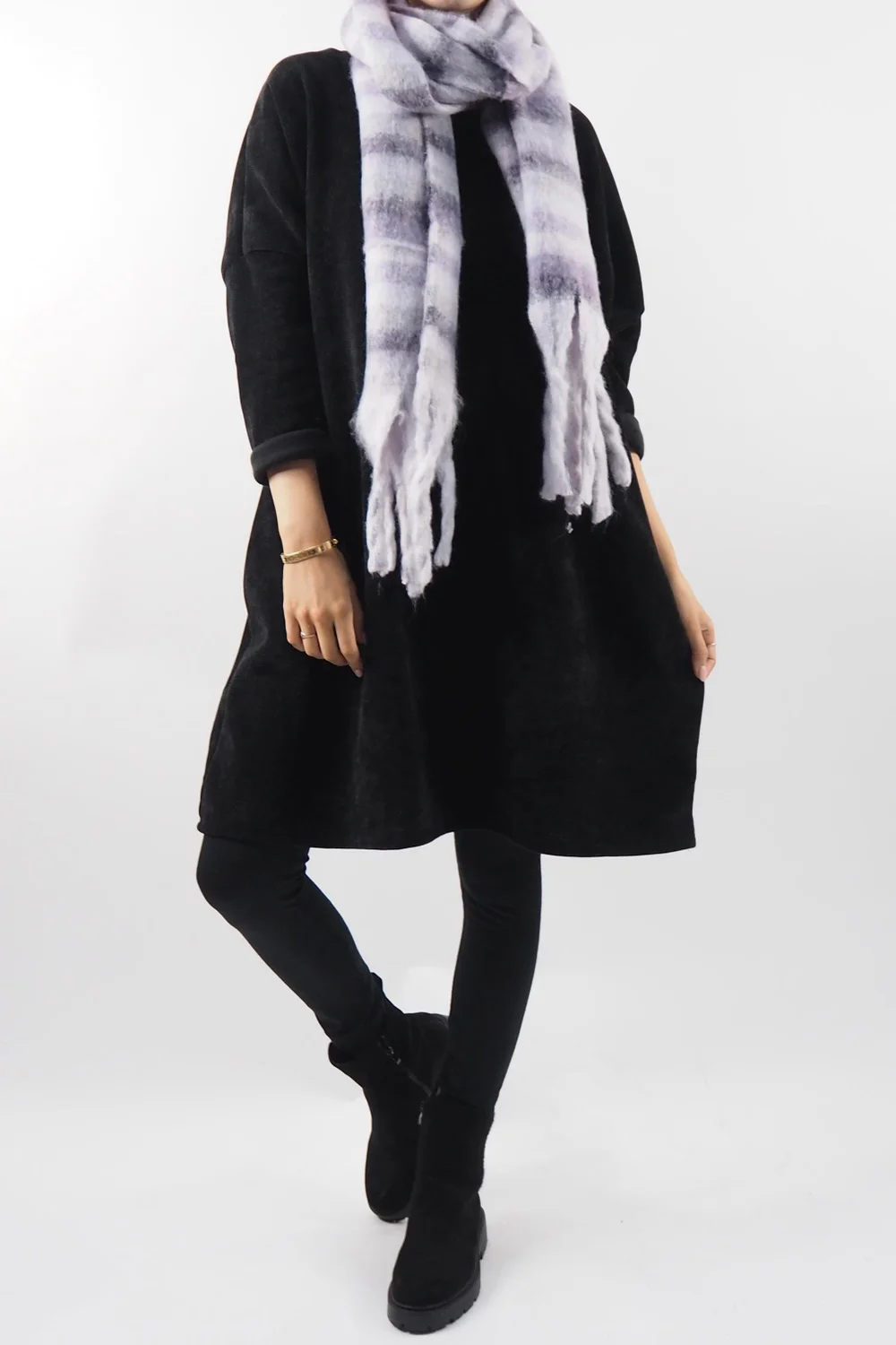 Made In Italy Dusk Sac Tunic Black * 6 Made In Italy Dusk Sac Tunic Black * - Image 6