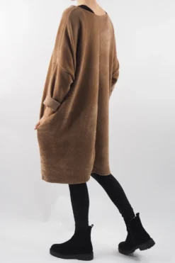 Made In Italy Dusk Sac Tunic Camel 9 Made In Italy Dusk Sac Tunic Camel -Kenn Shop made in italy dusk sac tunic camel 3.jpg