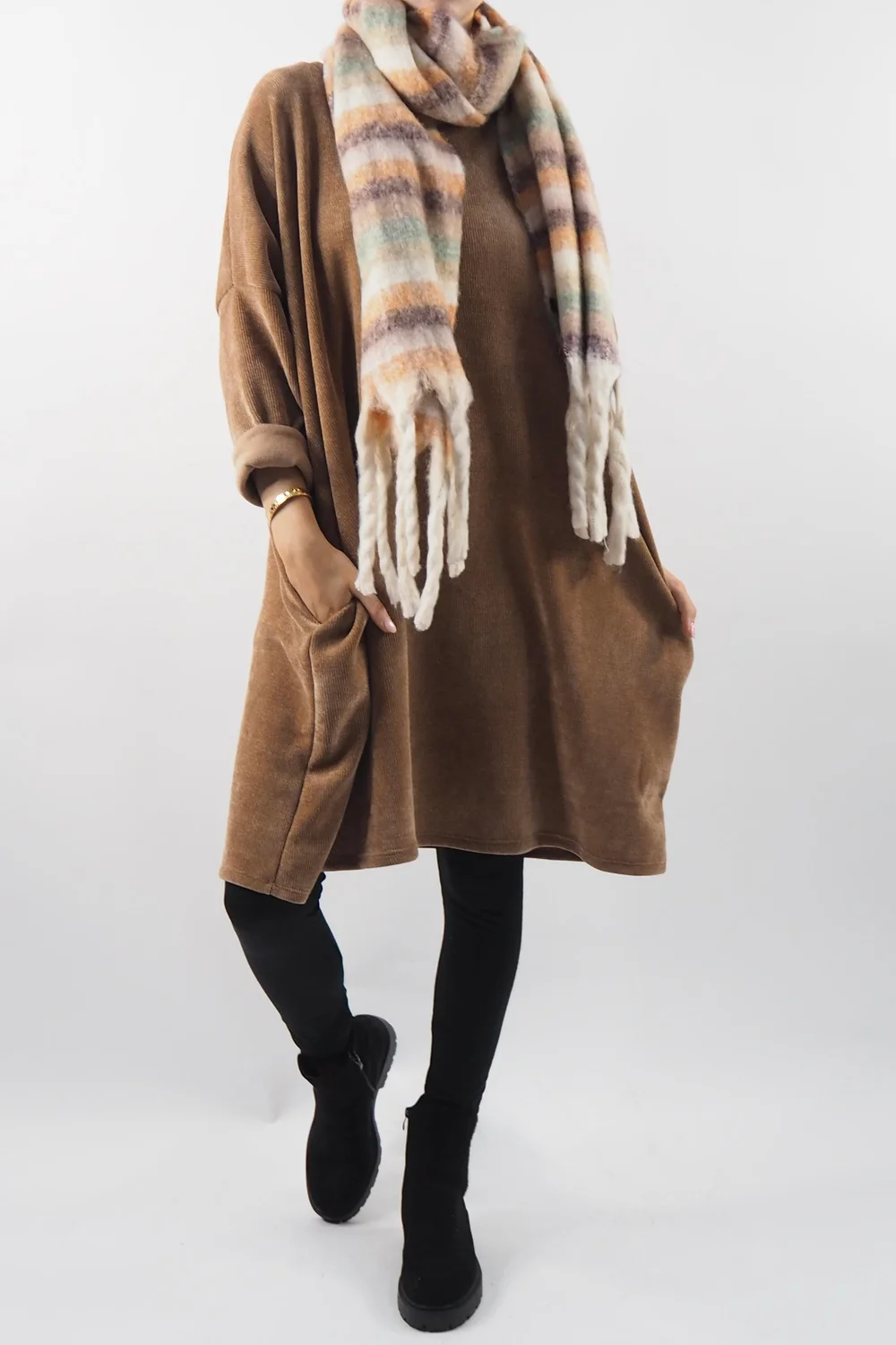 Made In Italy Dusk Sac Tunic Camel 6 Made In Italy Dusk Sac Tunic Camel - Image 6