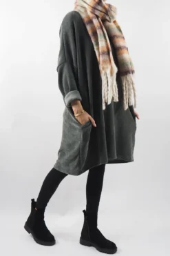 Made In Italy Dusk Sac Tunic Khaki 11 Made In Italy Dusk Sac Tunic Khaki -Kenn Shop made in italy dusk sac tunic khaki 6.jpg