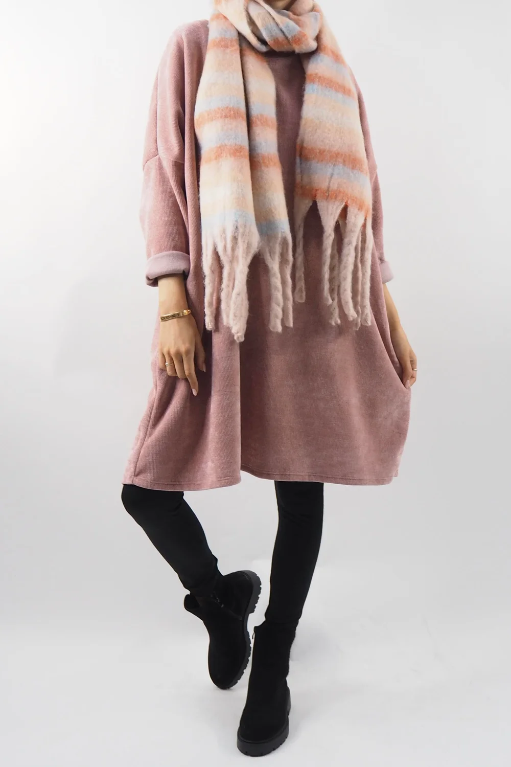 Made In Italy Dusk Sac Tunic Rose 6 Made In Italy Dusk Sac Tunic Rose - Image 6