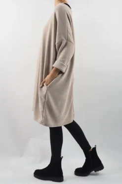 Made In Italy Dusk Sac Tunic Stone * -Kenn Shop made in italy dusk sac tunic stone 3.jpg