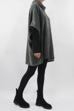 Made In Italy Dusk Slouch Throw Over Top Khaki -Kenn Shop made in italy dusk slouch throw over top khaki 2.jpg