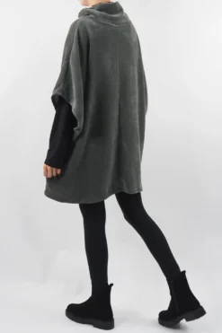 Made In Italy Dusk Slouch Throw Over Top Khaki -Kenn Shop made in italy dusk slouch throw over top khaki 3.jpg