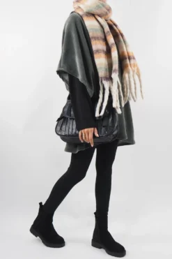 Made In Italy Dusk Slouch Throw Over Top Khaki -Kenn Shop made in italy dusk slouch throw over top khaki 5.jpg