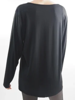 Made In Italy Fine Jersey Long Sleeve Top Black / 5 Made In Italy Fine Jersey Long Sleeve Top Black / -Kenn Shop made in italy fine jersey long sleeve top black203.jpg