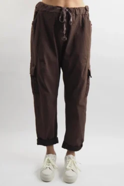 Made In Italy GiGi Cargo Magic Trouser Cocoa