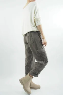 Made In Italy GiGi Cargo Magic Trouser Earth -Kenn Shop made in italy gigi cargo magic trouser earth06.jpg