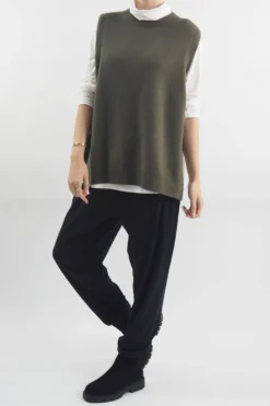 Made In Italy Halo Knit Tank Top Bonsai -Kenn Shop made in italy halo knit tank bonsai 2.jpg