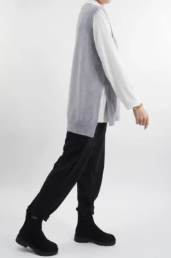 Made In Italy Halo Knit Tank Top Grey -Kenn Shop made in italy halo knit tank top grey2.jpg