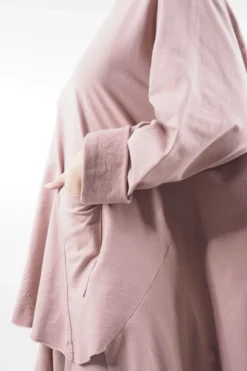 Made In Italy Lagenlook High Low Pocket Sweatshirt Antique Rose -Kenn Shop made in italy lagenlook high low pocket sweatshirt antique rose 4.jpg