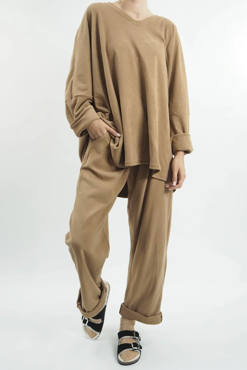 Made In Italy Long Haul Lux Chamois Set Toast 1 Made In Italy Long Haul Lux Chamois Set Toast