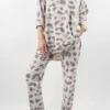 Made In Italy Lounging Leopard Set Stone
