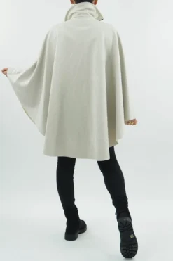 Made In Italy Sander Moleskin Touch Stretch Zippy Cape Stone // -Kenn Shop made in italy sander moleskin stretch zippy cape stone3.jpg