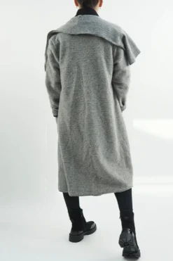 Made In Italy Skandi Blanket Coat Light Grey Marl -Kenn Shop made in italy skandi blanket coat light grey marl03.jpg