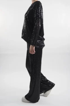 Made In Italy Trinny Shimmer Top Black / -Kenn Shop made in italy trinny shimmer top black 3.jpg